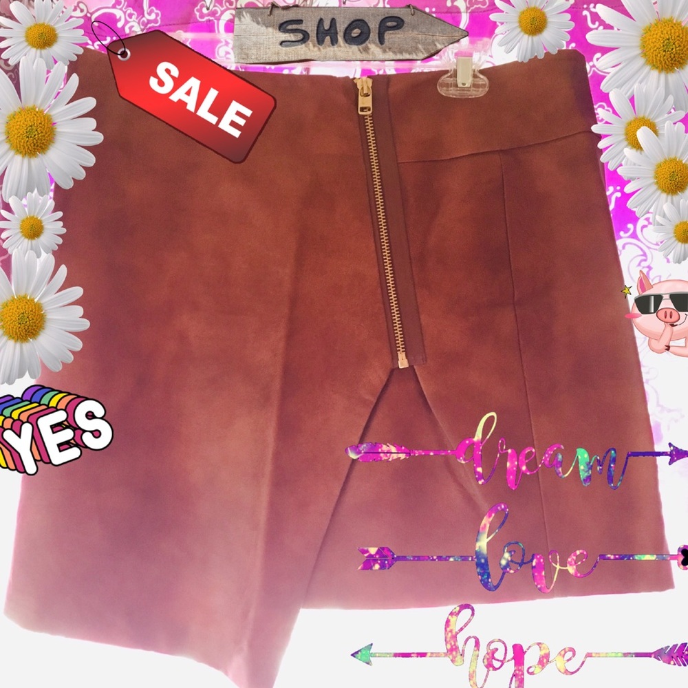 🌈 Sexy pleather mini skirt - Picture 1 of 8
